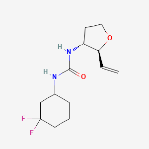 1-(3,3-difluorocyclohexyl)-3-[(2S,3R)-2-ethenyloxolan-3-yl]urea