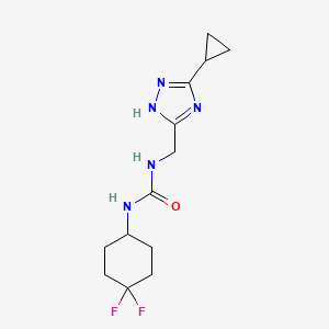 1-[(3-cyclopropyl-1H-1,2,4-triazol-5-yl)methyl]-3-(4,4-difluorocyclohexyl)urea