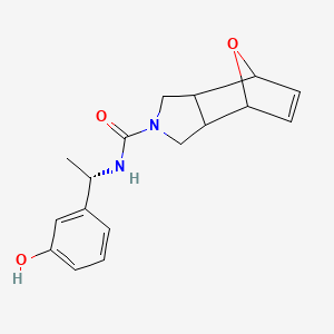 N-[(1S)-1-(3-hydroxyphenyl)ethyl]-1,3,3a,4,7,7a-hexahydro-4,7-epoxyisoindole-2-carboxamide