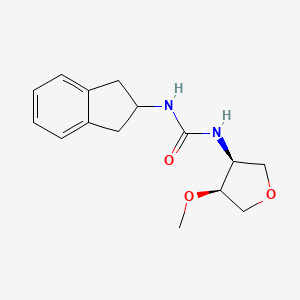 1-(2,3-dihydro-1H-inden-2-yl)-3-[(3S,4S)-4-methoxyoxolan-3-yl]urea