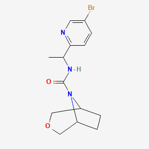 N-[1-(5-bromopyridin-2-yl)ethyl]-3-oxa-8-azabicyclo[3.2.1]octane-8-carboxamide