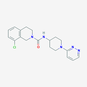 8-chloro-N-(1-pyridazin-3-ylpiperidin-4-yl)-3,4-dihydro-1H-isoquinoline-2-carboxamide