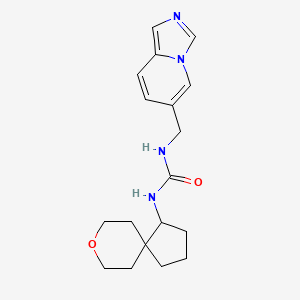 1-(Imidazo[1,5-a]pyridin-6-ylmethyl)-3-(8-oxaspiro[4.5]decan-4-yl)urea