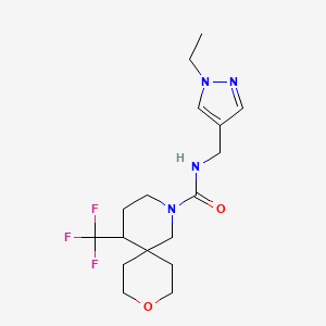 N-[(1-ethylpyrazol-4-yl)methyl]-5-(trifluoromethyl)-9-oxa-2-azaspiro[5.5]undecane-2-carboxamide