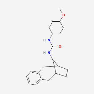 1-(4-Methoxycyclohexyl)-3-(13-tricyclo[8.2.1.03,8]trideca-3,5,7-trienyl)urea