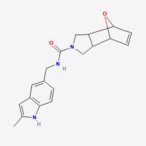 N-[(2-methyl-1H-indol-5-yl)methyl]-1,3,3a,4,7,7a-hexahydro-4,7-epoxyisoindole-2-carboxamide