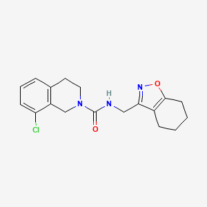 8-chloro-N-(4,5,6,7-tetrahydro-1,2-benzoxazol-3-ylmethyl)-3,4-dihydro-1H-isoquinoline-2-carboxamide