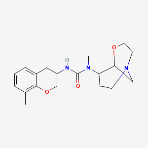 1-methyl-3-(8-methyl-3,4-dihydro-2H-chromen-3-yl)-1-(4-oxa-1-azabicyclo[3.3.1]nonan-6-yl)urea