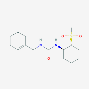 1-(cyclohexen-1-ylmethyl)-3-[(1R,2R)-2-methylsulfonylcyclohexyl]urea