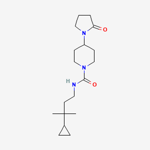 N-(3-cyclopropyl-3-methylbutyl)-4-(2-oxopyrrolidin-1-yl)piperidine-1-carboxamide