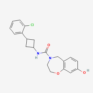 N-[3-(2-chlorophenyl)cyclobutyl]-8-hydroxy-3,5-dihydro-2H-1,4-benzoxazepine-4-carboxamide