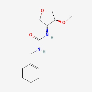 1-(cyclohexen-1-ylmethyl)-3-[(3S,4S)-4-methoxyoxolan-3-yl]urea