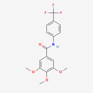 3,4,5-trimethoxy-N-[4-(trifluoromethyl)phenyl]benzamide