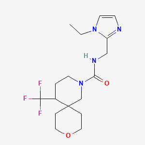 N-[(1-ethylimidazol-2-yl)methyl]-5-(trifluoromethyl)-9-oxa-2-azaspiro[5.5]undecane-2-carboxamide