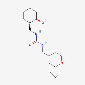 1-[[(1R,2S)-2-hydroxycyclohexyl]methyl]-3-(5-oxaspiro[3.5]nonan-8-ylmethyl)urea