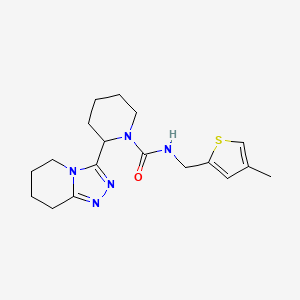 N-[(4-methylthiophen-2-yl)methyl]-2-(5,6,7,8-tetrahydro-[1,2,4]triazolo[4,3-a]pyridin-3-yl)piperidine-1-carboxamide