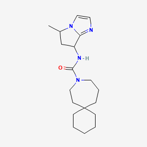 N-(5-methyl-6,7-dihydro-5H-pyrrolo[1,2-a]imidazol-7-yl)-9-azaspiro[5.6]dodecane-9-carboxamide