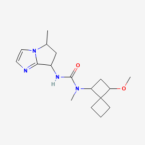 1-(3-methoxyspiro[3.3]heptan-1-yl)-1-methyl-3-(5-methyl-6,7-dihydro-5H-pyrrolo[1,2-a]imidazol-7-yl)urea