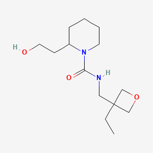 N-[(3-ethyloxetan-3-yl)methyl]-2-(2-hydroxyethyl)piperidine-1-carboxamide