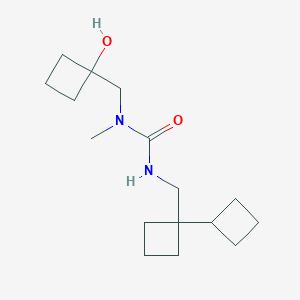 3-[(1-Cyclobutylcyclobutyl)methyl]-1-[(1-hydroxycyclobutyl)methyl]-1-methylurea