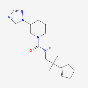 N-[2-(cyclopenten-1-yl)-2-methylpropyl]-3-(1,2,4-triazol-1-yl)piperidine-1-carboxamide