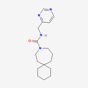 N-(pyrimidin-4-ylmethyl)-9-azaspiro[5.6]dodecane-9-carboxamide