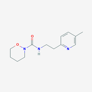 N-[2-(5-methylpyridin-2-yl)ethyl]oxazinane-2-carboxamide