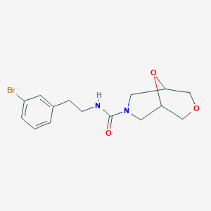 N-[2-(3-bromophenyl)ethyl]-3,9-dioxa-7-azabicyclo[3.3.1]nonane-7-carboxamide