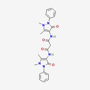 N,N'-bis(1,5-dimethyl-3-oxo-2-phenyl-2,3-dihydro-1H-pyrazol-4-yl)malonamide