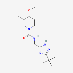 N-[(3-tert-butyl-1H-1,2,4-triazol-5-yl)methyl]-4-methoxy-3-methylpiperidine-1-carboxamide