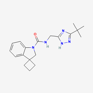 N-[(3-tert-butyl-1H-1,2,4-triazol-5-yl)methyl]spiro[2H-indole-3,1'-cyclobutane]-1-carboxamide