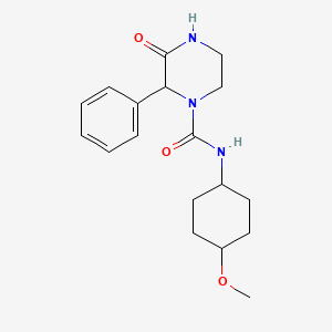 N-(4-methoxycyclohexyl)-3-oxo-2-phenylpiperazine-1-carboxamide