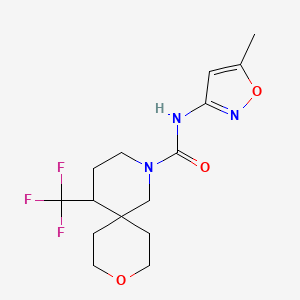 N-(5-methyl-1,2-oxazol-3-yl)-5-(trifluoromethyl)-9-oxa-2-azaspiro[5.5]undecane-2-carboxamide