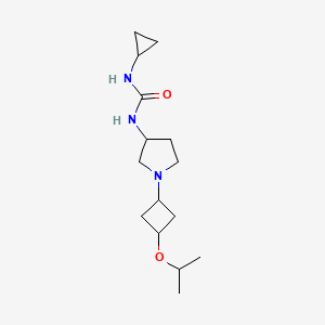 1-Cyclopropyl-3-[1-(3-propan-2-yloxycyclobutyl)pyrrolidin-3-yl]urea