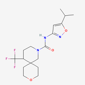 N-(5-propan-2-yl-1,2-oxazol-3-yl)-5-(trifluoromethyl)-9-oxa-2-azaspiro[5.5]undecane-2-carboxamide