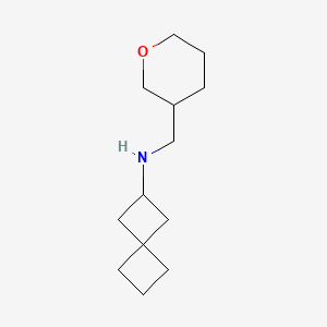 N-(oxan-3-ylmethyl)spiro[3.3]heptan-2-amine