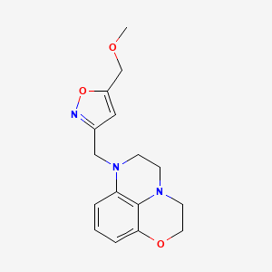 10-[[5-(Methoxymethyl)-1,2-oxazol-3-yl]methyl]-4-oxa-1,10-diazatricyclo[7.3.1.05,13]trideca-5,7,9(13)-triene