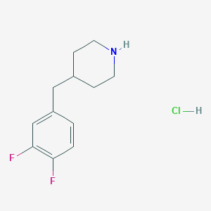 molecular formula C12H16ClF2N B068017 4-(3,4-二氟苄基)-哌啶盐酸盐 CAS No. 193357-75-4