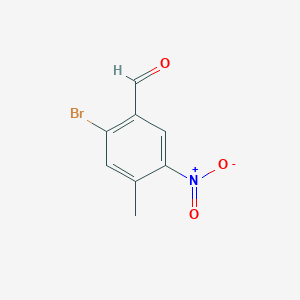 molecular formula C8H6BrNO3 B068024 2-Bromo-4-methyl-5-nitrobenzaldehyde CAS No. 159730-72-0