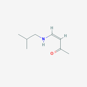 molecular formula C8H15NO B068029 (Z)-4-(2-methylpropylamino)but-3-en-2-one CAS No. 187606-26-4
