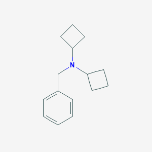 molecular formula C15H21N B068036 N,N-Dicyclobutylbenzylamine CAS No. 177721-42-5