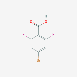 molecular formula C7H3BrF2O2 B068048 4-Bromo-2,6-difluorobenzoic Acid CAS No. 183065-68-1