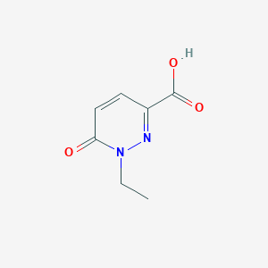 molecular formula C7H8N2O3 B068058 1-Ethyl-6-oxo-1,6-dihydropyridazine-3-carboxylic acid CAS No. 171672-98-3