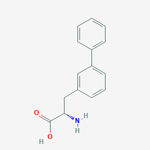 molecular formula C15H15NO2 B068061 (S)-2-氨基-3-联苯基-3-基丙酸 CAS No. 164172-96-7