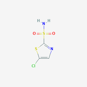 molecular formula C3H3ClN2O2S2 B068062 5-氯噻唑-2-磺酰胺 CAS No. 174183-46-1