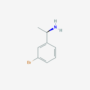 molecular formula C8H10BrN B068066 (R)-1-(3-溴苯基)乙胺 CAS No. 176707-77-0