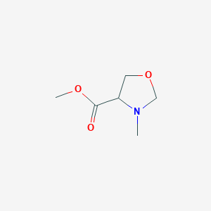 molecular formula C6H11NO3 B068079 Methyl 3-methyloxazolidine-4-carboxylate CAS No. 171520-75-5