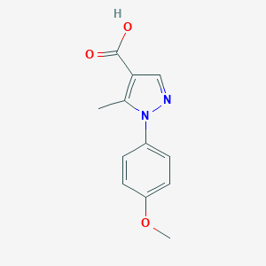 molecular formula C12H12N2O3 B068080 1-(4-甲氧基苯基)-5-甲基-1H-吡唑-4-羧酸 CAS No. 187998-64-7