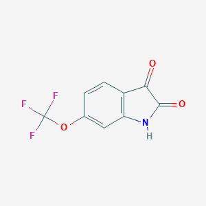 molecular formula C9H4F3NO3 B068085 6-(三氟甲氧基)-1H-吲哚-2,3-二酮 CAS No. 162252-92-8