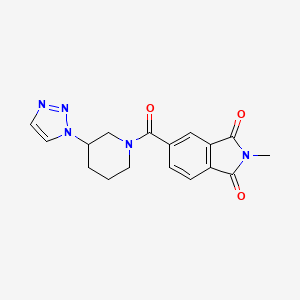 2-Methyl-5-[3-(triazol-1-yl)piperidine-1-carbonyl]isoindole-1,3-dione